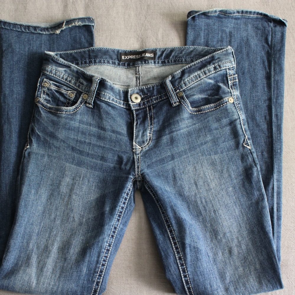 Express Barely Boot Jeans